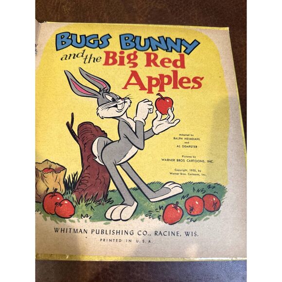 Vintage Bugs Bunny and The Big Red Apples and Walt Disney's Peter Pan Books - Picture 12 of 12